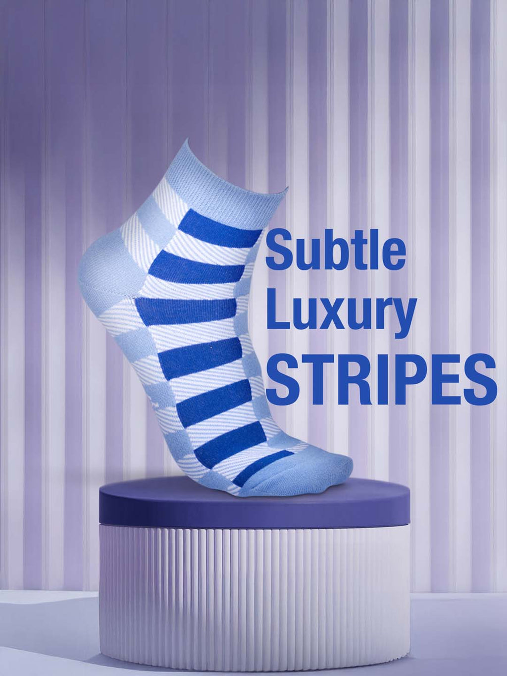 Socks Sutra by Macroman M-Series Men’s Ankle Length Socks (Pack of 3) | Cotton Spandex, Comfortable & Breathable | MM3005