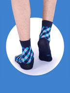 Socks Sutra by Macroman M-Series Men’s Ankle Length Socks (Pack of 3) | Cotton Spandex, Comfortable & Breathable | MM3006