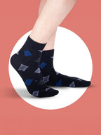 Socks Sutra by Macroman M-Series Men’s Ankle Length Socks (Pack of 3) | Cotton Spandex, Comfortable & Breathable | MM3007