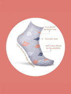 Socks Sutra by Macroman M-Series Men’s Ankle Length Socks (Pack of 3) | Cotton Spandex, Comfortable & Breathable | MM3007