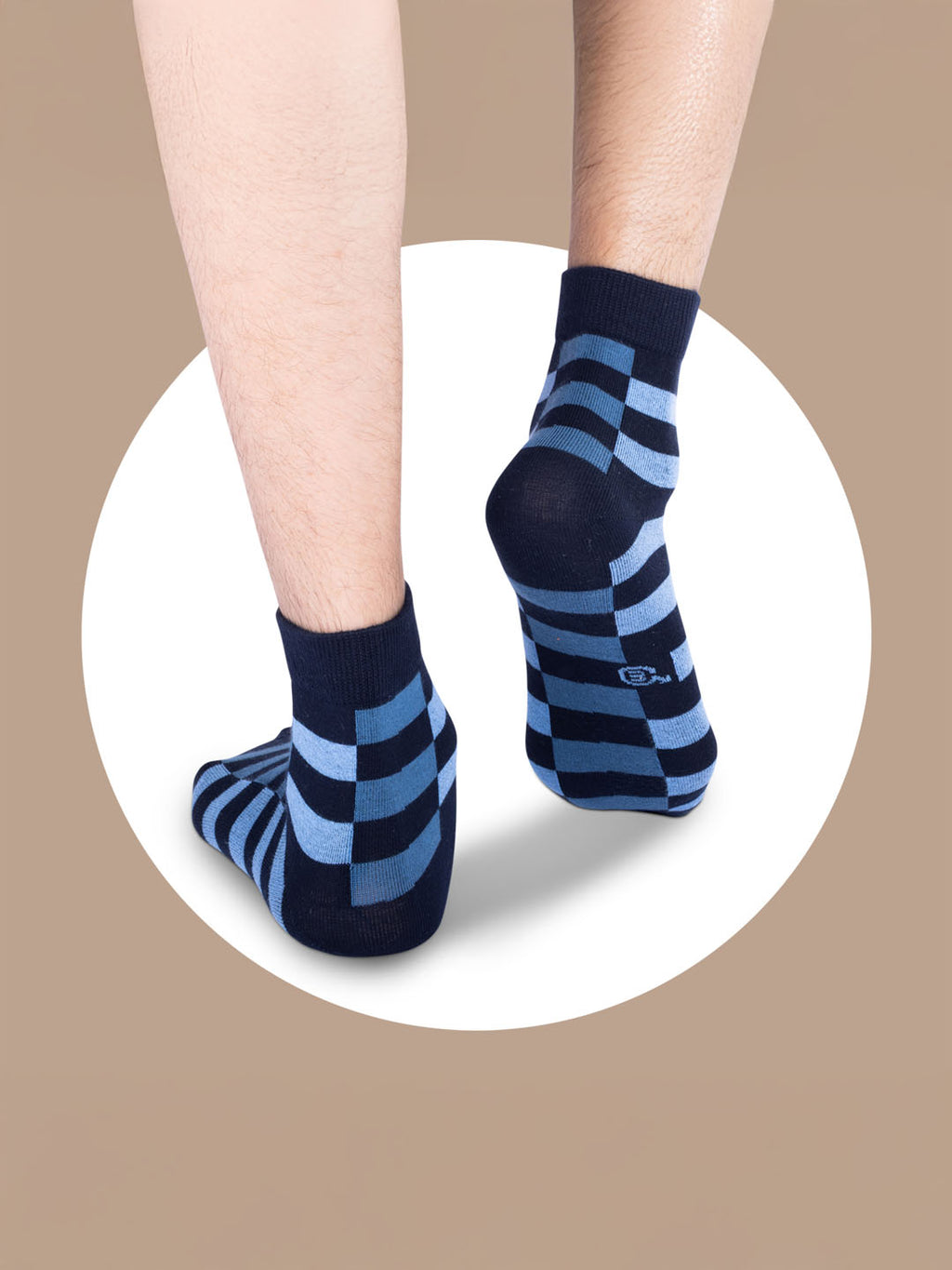 Socks Sutra by Macroman M-Series Men’s Ankle Length Socks (Pack of 3) | Cotton Spandex, Comfortable & Breathable | MM3009