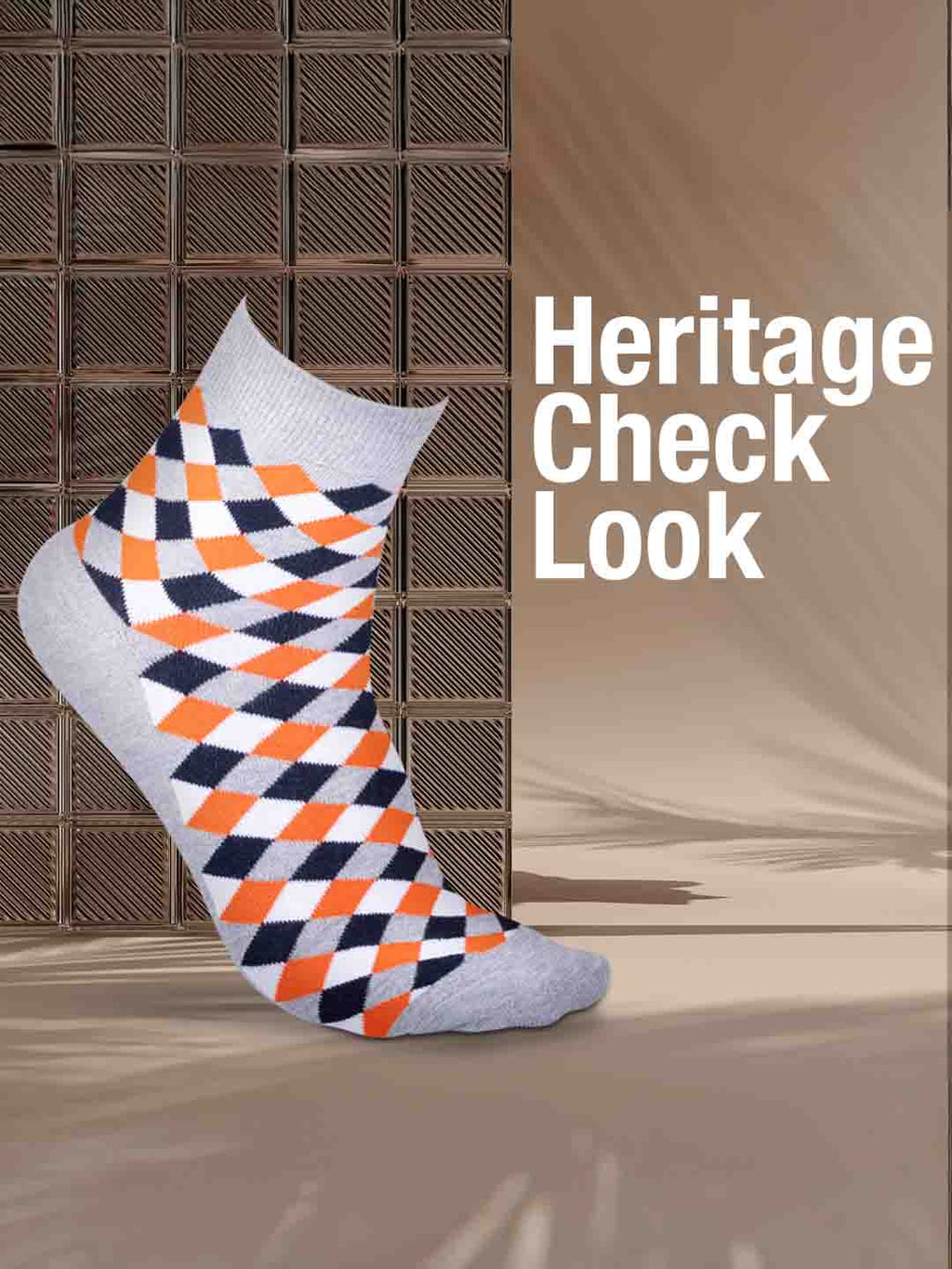 Socks Sutra by Macroman M-Series Men’s Ankle Length Socks (Pack of 3) | Cotton Spandex, Comfortable & Breathable | MM3009