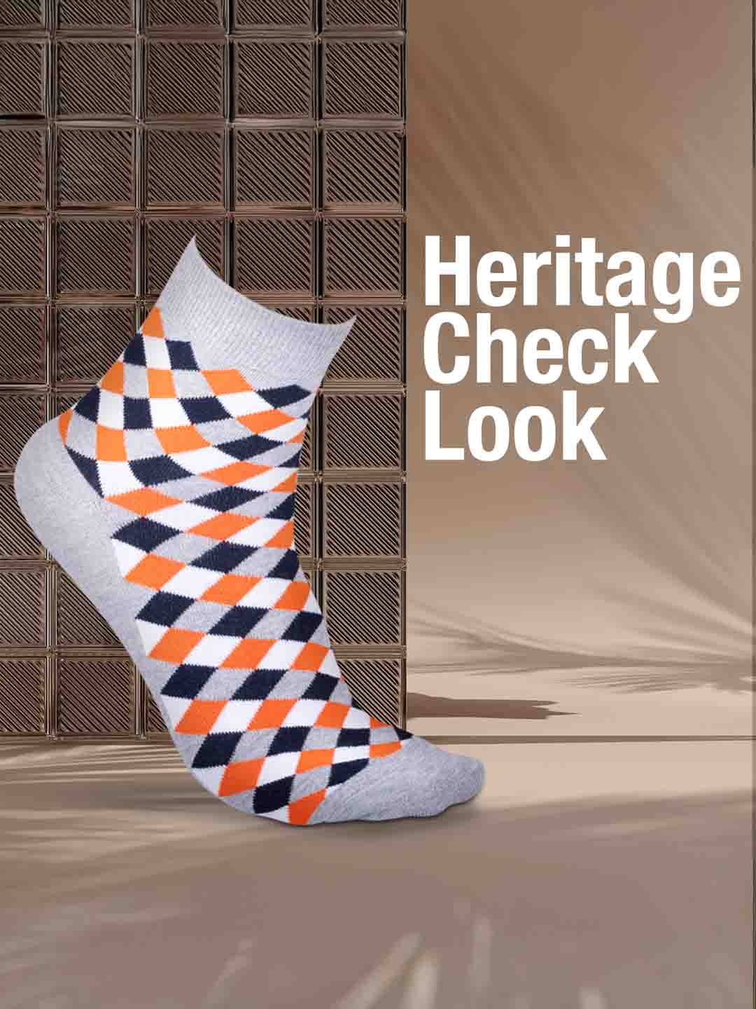 Socks Sutra by Macroman M-Series Men’s Ankle Length Socks (Pack of 3) | Cotton Spandex, Comfortable & Breathable | MM3009