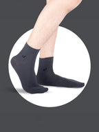 Socks Sutra by Macroman M-Series Men’s Ankle Length Socks (Pack of 3) | Cotton Spandex, Breathable & Stretch-Fit | MM3010