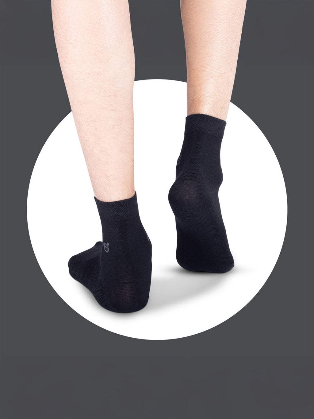 Socks Sutra by Macroman M-Series Men’s Ankle Length Socks (Pack of 3) | Cotton Spandex, Breathable & Stretch-Fit | MM3010