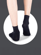 Socks Sutra by Macroman M-Series Men’s Ankle Length Socks (Pack of 3) | Cotton Spandex, Breathable & Stretch-Fit | MM3010