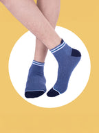 Socks Sutra Men’s Ankle Length Socks (Pack of 3) | Cotton Spandex, Breathable & Stretch-Fit