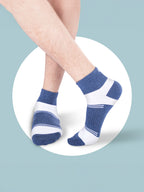Socks Sutra by Macroman M-Series Men’s Ankle Length Socks (Pack of 3) | Cotton Spandex, Breathable & Stretch-Fit | M3014