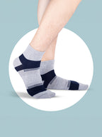 Socks Sutra by Macroman M-Series Men’s Ankle Length Socks (Pack of 3) | Cotton Spandex, Breathable & Stretch-Fit | M3014