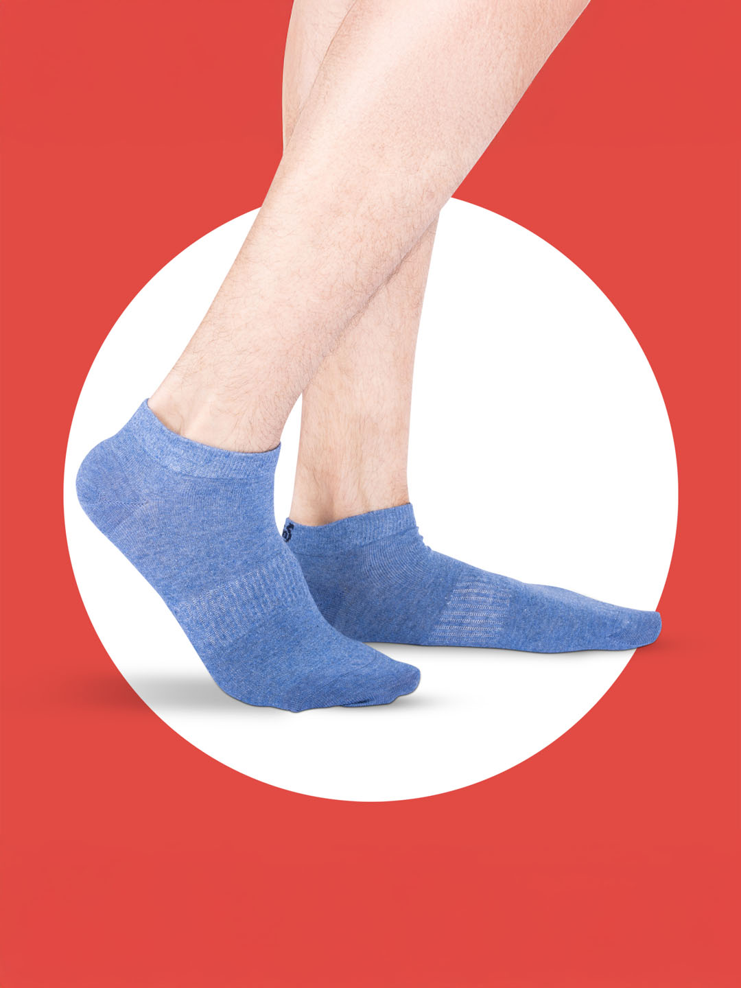 Socks Sutra by Macroman M-Series Men’s No-Show Footie Socks (Pack of 5) | Cotton Spandex, Anti-Slip & Odor-Control | MM3015