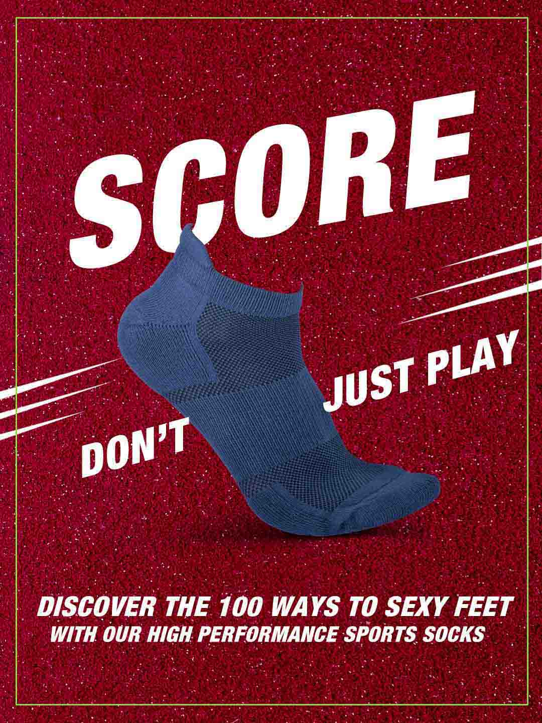 Socks Sutra by Macroman M-Series Men’s Ankle Length Socks (Pack of 3) | Bamboo Spandex Terry, Breathable & Moisture-Wicking | MM3016