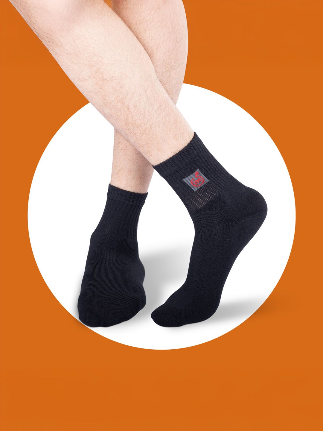 Socks Sutra Men’s Ankle Length Sports Socks (Pack of 3) | Cotton Spandex, Sweat-Wicking & Comfortable | MM3017