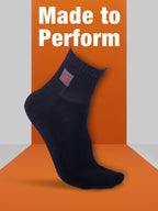 Socks Sutra Men’s Ankle Length Sports Socks (Pack of 3) | Cotton Spandex, Sweat-Wicking & Comfortable | MM3017