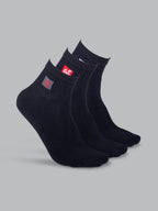 Socks Sutra by Macroman M-Series Men’s Ankle Length Sports Socks (Pack of 3) | Cotton Spandex, Sweat-Wicking & Comfortable | MM3018