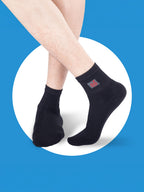Socks Sutra by Macroman M-Series Men’s Ankle Length Sports Socks (Pack of 3) | Cotton Spandex, Sweat-Wicking & Comfortable | MM3018