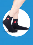 Socks Sutra by Macroman M-Series Men’s Ankle Length Sports Socks (Pack of 3) | Cotton Spandex, Sweat-Wicking & Comfortable | MM3018