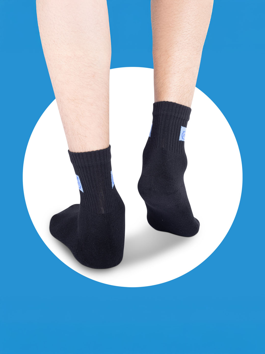 Socks Sutra by Macroman M-Series Men’s Ankle Length Sports Socks (Pack of 3) | Cotton Spandex, Sweat-Wicking & Comfortable | MM3018