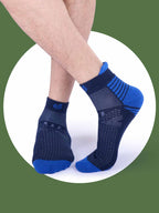 Socks Sutra by Macroman M-Series Men’s Ankle Length Sports Socks (Pack of 3) | Cotton Spandex, Sweat-Wicking & Comfortable | MM3019