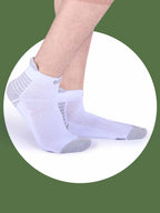 Socks Sutra by Macroman M-Series Men’s Ankle Length Sports Socks (Pack of 3) | Cotton Spandex, Sweat-Wicking & Comfortable | MM3019