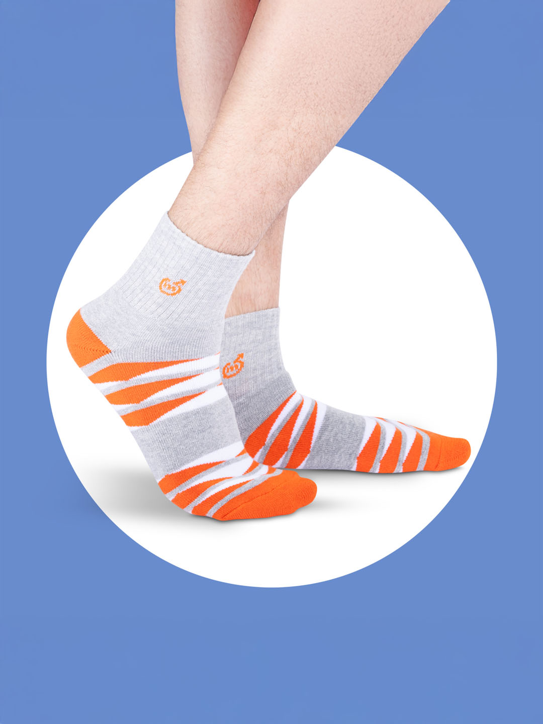 Socks Sutra Men’s Ankle Length Sports Socks (Pack of 3) | Cotton Spandex, Sweat-Wicking & Comfortable | MM3021