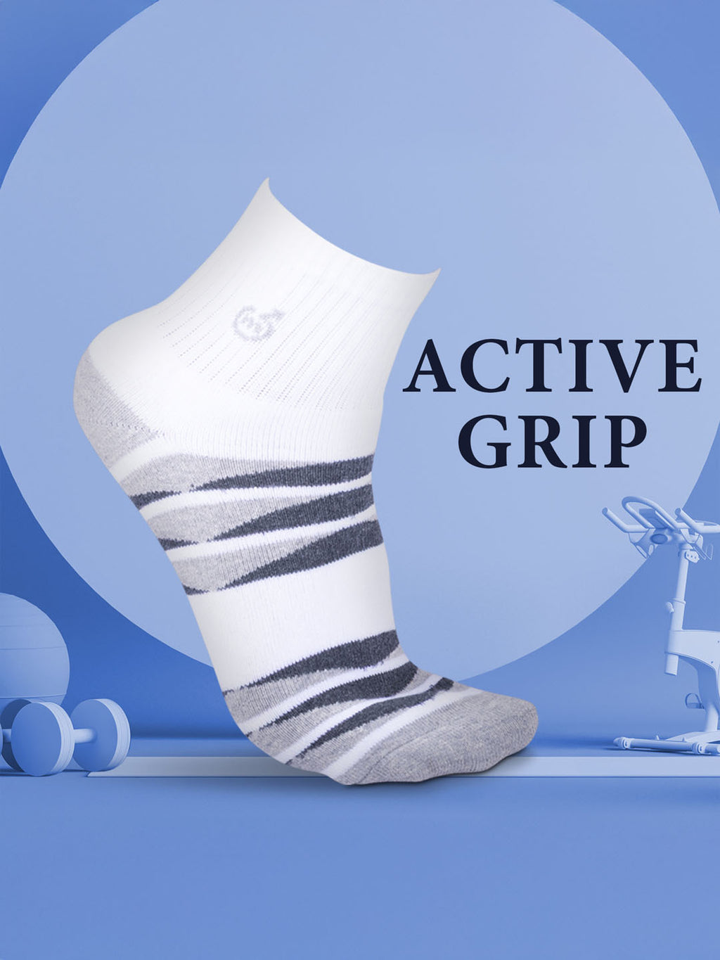 Socks Sutra Men’s Ankle Length Sports Socks (Pack of 3) | Cotton Spandex, Sweat-Wicking & Comfortable | MM3021