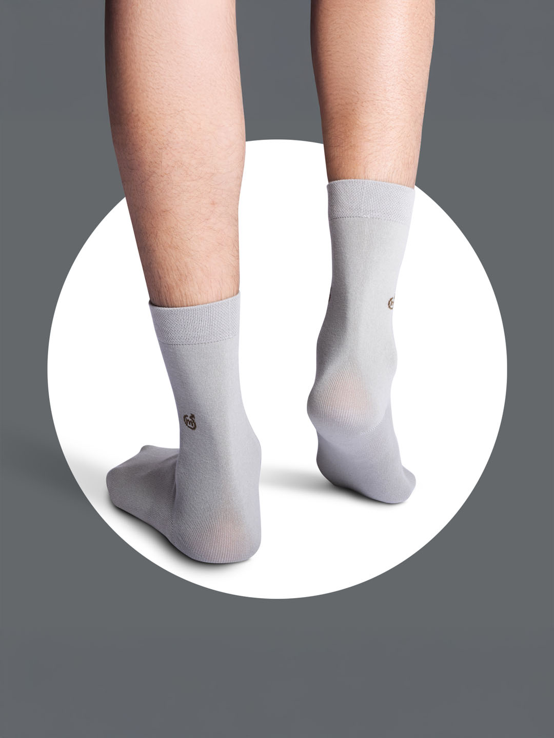 Socks Sutra Men’s Crew/Calf Length Socks (Pack of 3) | Cotton Spandex, Stretch-Fit, Reinforced Heel & Toe | MM3022