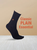 Socks Sutra by Macroman M-Series Men’s Crew/Calf Length Socks (Pack of 3) | Cotton Spandex, Stretch-Fit, Reinforced Heel & Toe | MM3023