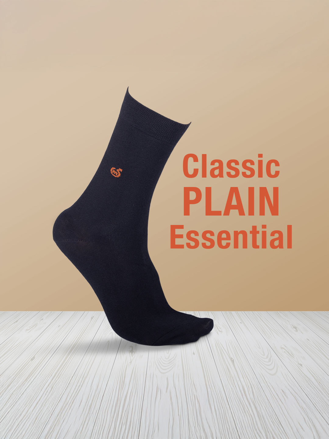 Socks Sutra by Macroman M-Series Men’s Crew/Calf Length Socks (Pack of 3) | Cotton Spandex, Stretch-Fit, Reinforced Heel & Toe | MM3023
