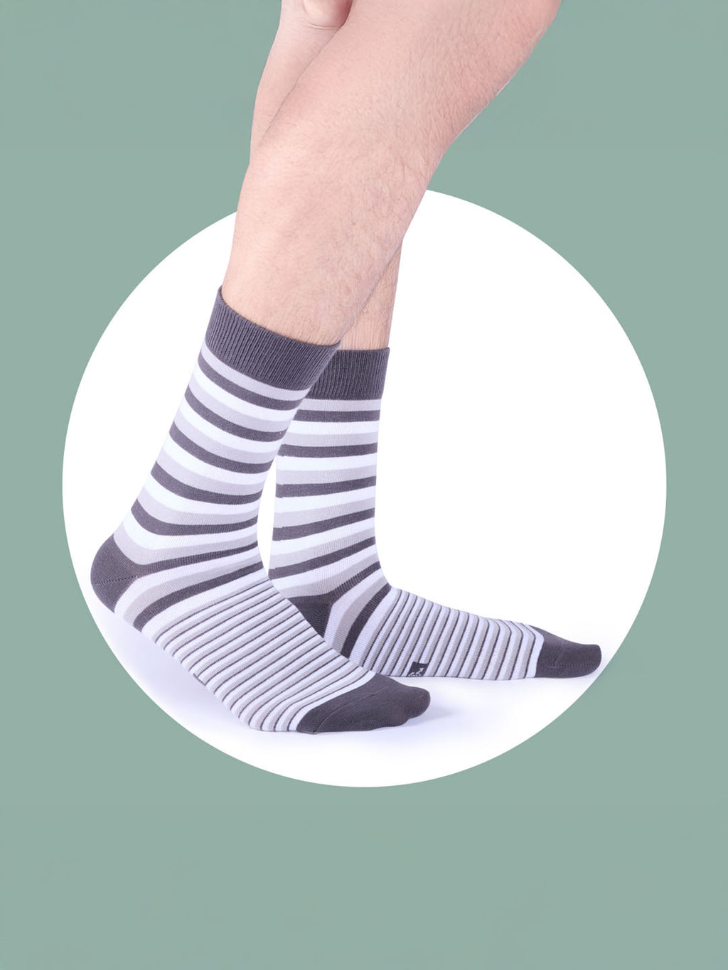 Socks Sutra by Macroman M-Series Men’s Crew/Calf Length Socks (Pack of 3) | Cotton Spandex, Stretch-Fit, Reinforced Heel & Toe | MM3025