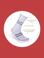 Socks Sutra Men’s Crew/Calf Length Socks (Pack of 3) | Cotton Spandex, Stretch-Fit, Reinforced Heel & Toe | MM3027