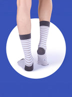 Socks Sutra by Macroman M-Series Men’s Crew/Calf Length Socks (Pack of 3) | Cotton Spandex, Stretch-Fit, Reinforced Heel & Toe | MM3028
