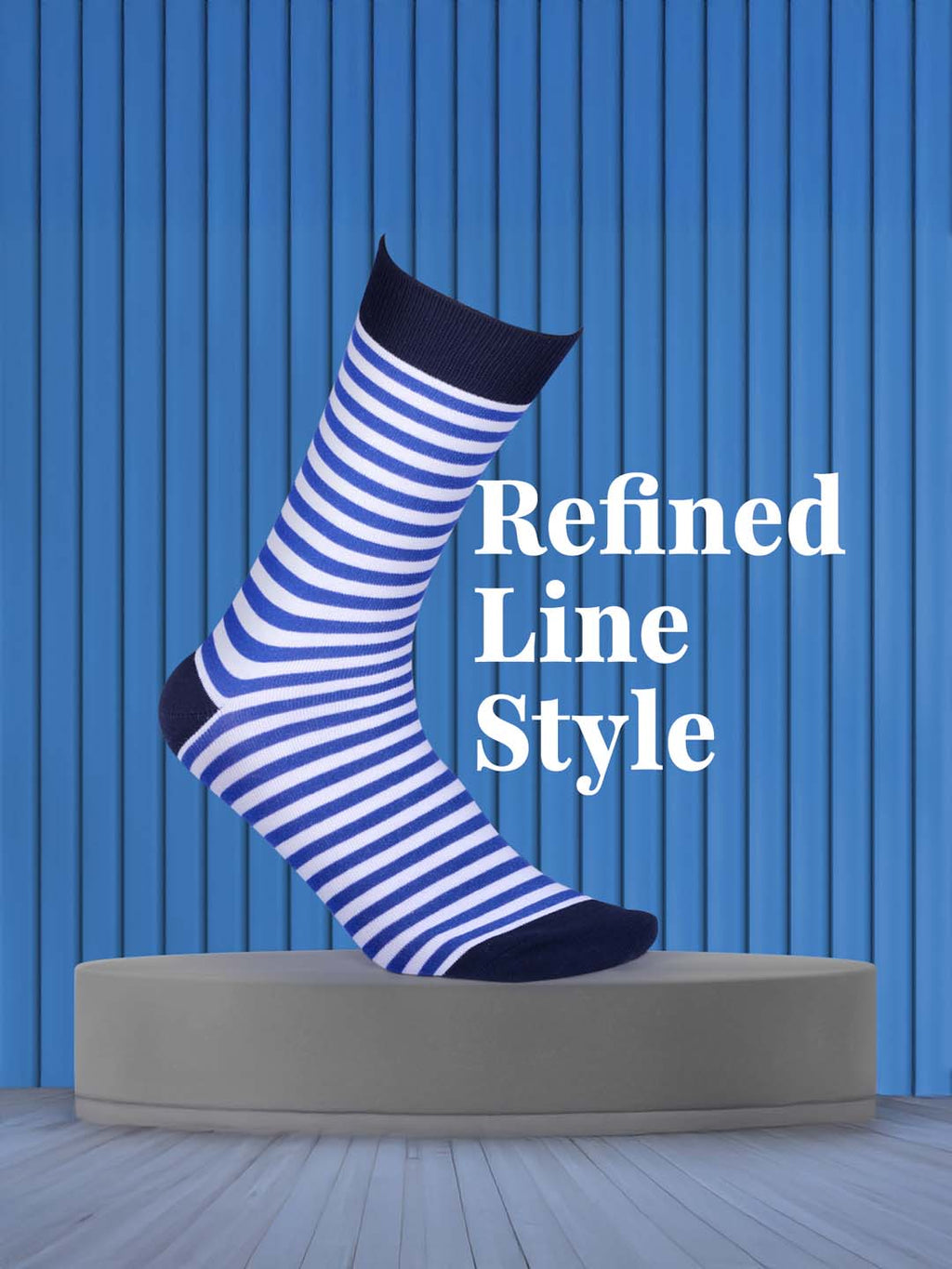 Socks Sutra by Macroman M-Series Men’s Crew/Calf Length Socks (Pack of 3) | Cotton Spandex, Stretch-Fit, Reinforced Heel & Toe | MM3028
