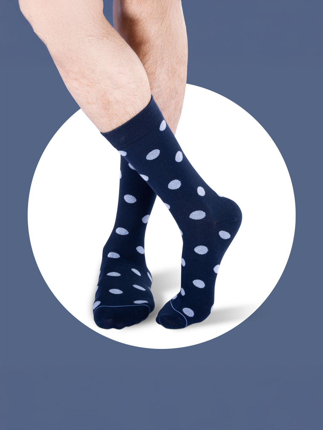 Socks Sutra Men’s Crew/Calf Length Socks (Pack of 3) | Cotton Spandex, Stretch-Fit, Reinforced Heel & Toe | MM3029