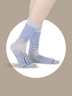 Socks Sutra Men’s Crew/Calf Length Socks (Pack of 3) | Cotton Spandex, Stretch-Fit, Reinforced Heel & Toe | MM3031