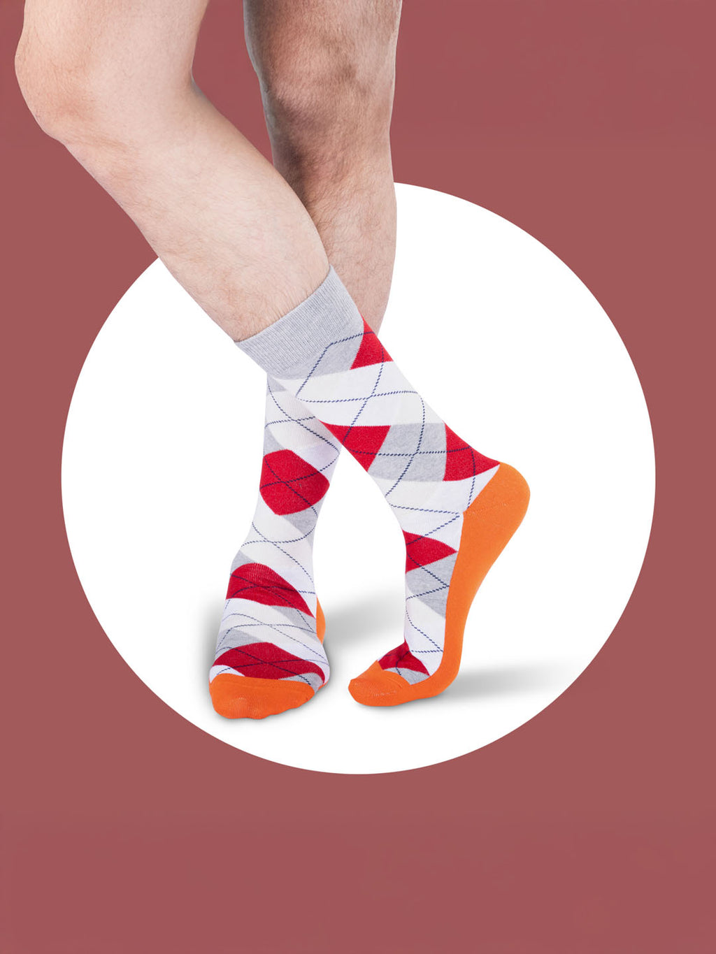 Socks Sutra by Macroman M-Series Men’s Crew/Calf Length Socks (Pack of 3) | Cotton Spandex, Stretch-Fit, Reinforced Heel & Toe | MM3032