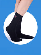 Socks Sutra Men’s Sports Crew/Calf Length Socks (Pack of 3) | Terry Cushion Cotton Spandex, Cushioned & Moisture-Wicking | MM3036