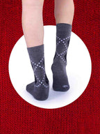 Socks Sutra by Macroman M-Series Men’s Wool Terry Crew/Calf Length Socks (Pack of 3) | Terry Wool Fabric, Odor-Resistant & Soft | MM3037