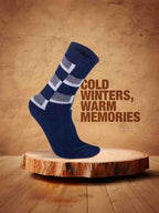 Socks Sutra by Macroman M-Series Men’s Wool Terry Crew/Calf Length Socks (Pack of 3) | Terry Wool Fabric, Odor-Resistant & Soft | MM3037