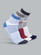 Socks Sutra by Macroman M-Series Men’s Ankle Length Socks (Pack of 3) | Cotton Spandex, Comfortable & Breathable | MM3001