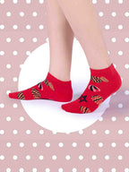 Socks Sutra by Macrowoman W-Series Women’s Casual Ankle Length Socks (Pack of 5) | Cotton Spandex, Reinforced Heel & Toe | MW3101