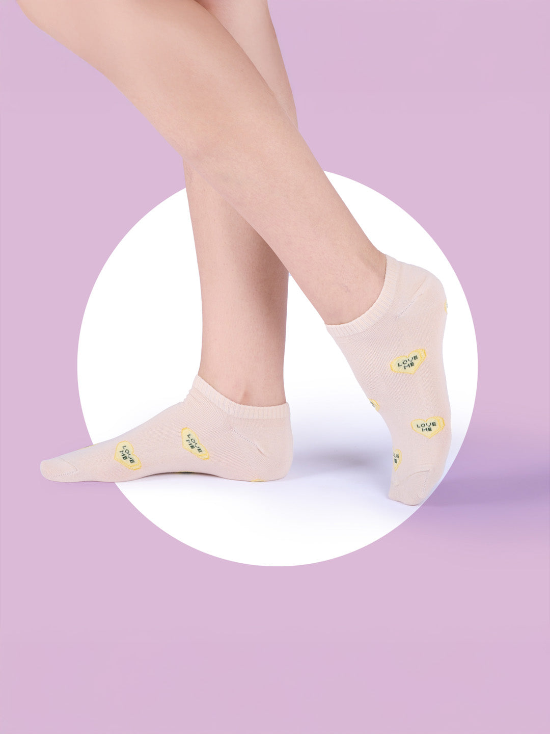 Socks Sutra by Macrowoman W-Series Women’s Casual Ankle Length Socks (Pack of 5) | Cotton Spandex, Reinforced Heel & Toe | MW3102