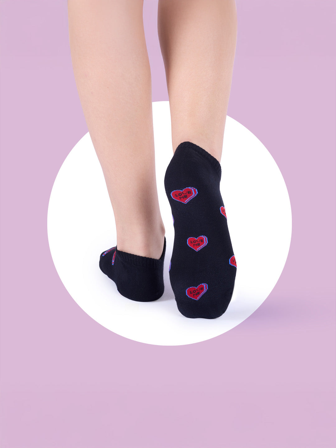 Socks Sutra by Macrowoman W-Series Women’s Casual Ankle Length Socks (Pack of 5) | Cotton Spandex, Reinforced Heel & Toe | MW3102