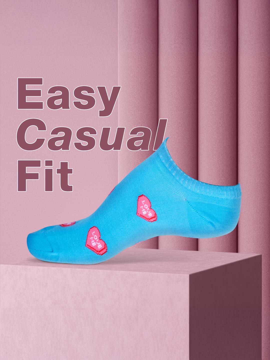 Socks Sutra by Macrowoman W-Series Women’s Casual Ankle Length Socks (Pack of 5) | Cotton Spandex, Reinforced Heel & Toe | MW3102