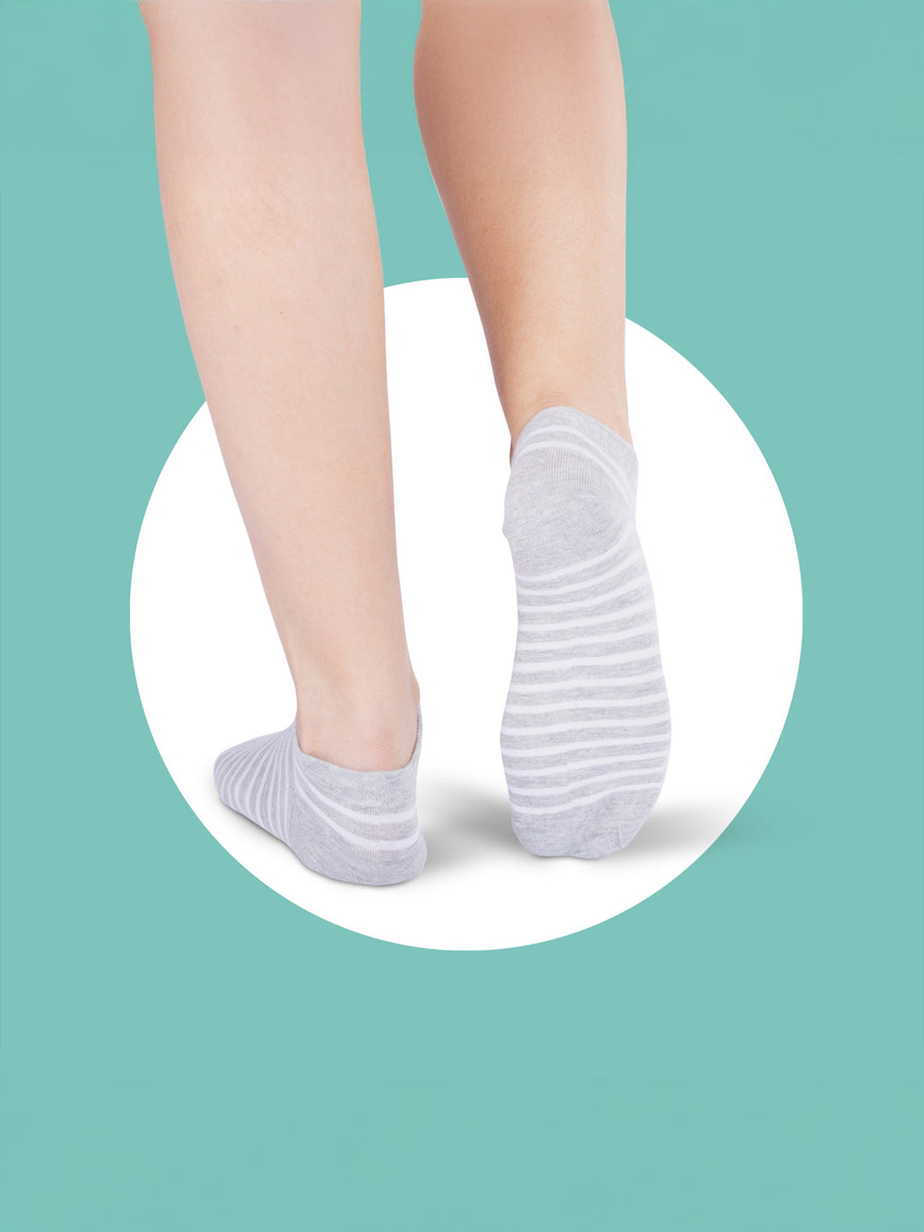 Socks Sutra by Macrowoman W-Series Women’s Casual Ankle Length Socks (Pack of 5) | Cotton Spandex, Reinforced Heel & Toe | MW3103