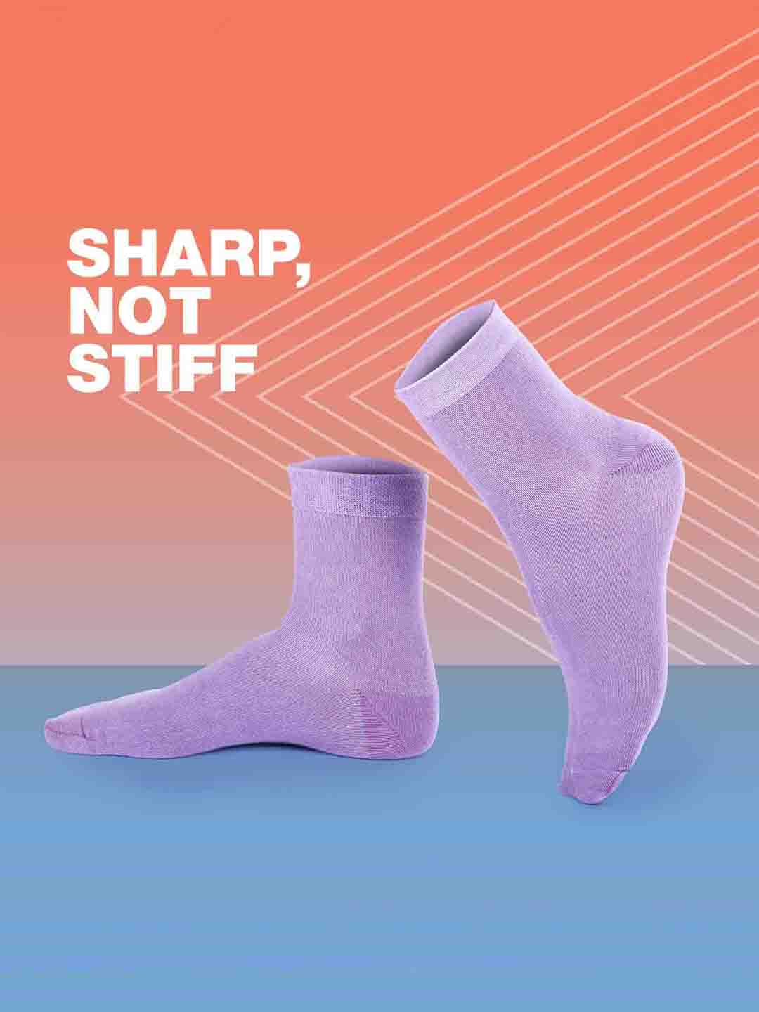 Socks Sutra by Macrowoman W-Series Women’s Casual Ankle Length Socks (Pack of 5) | Cotton Spandex, Reinforced Heel & Toe | MW3104