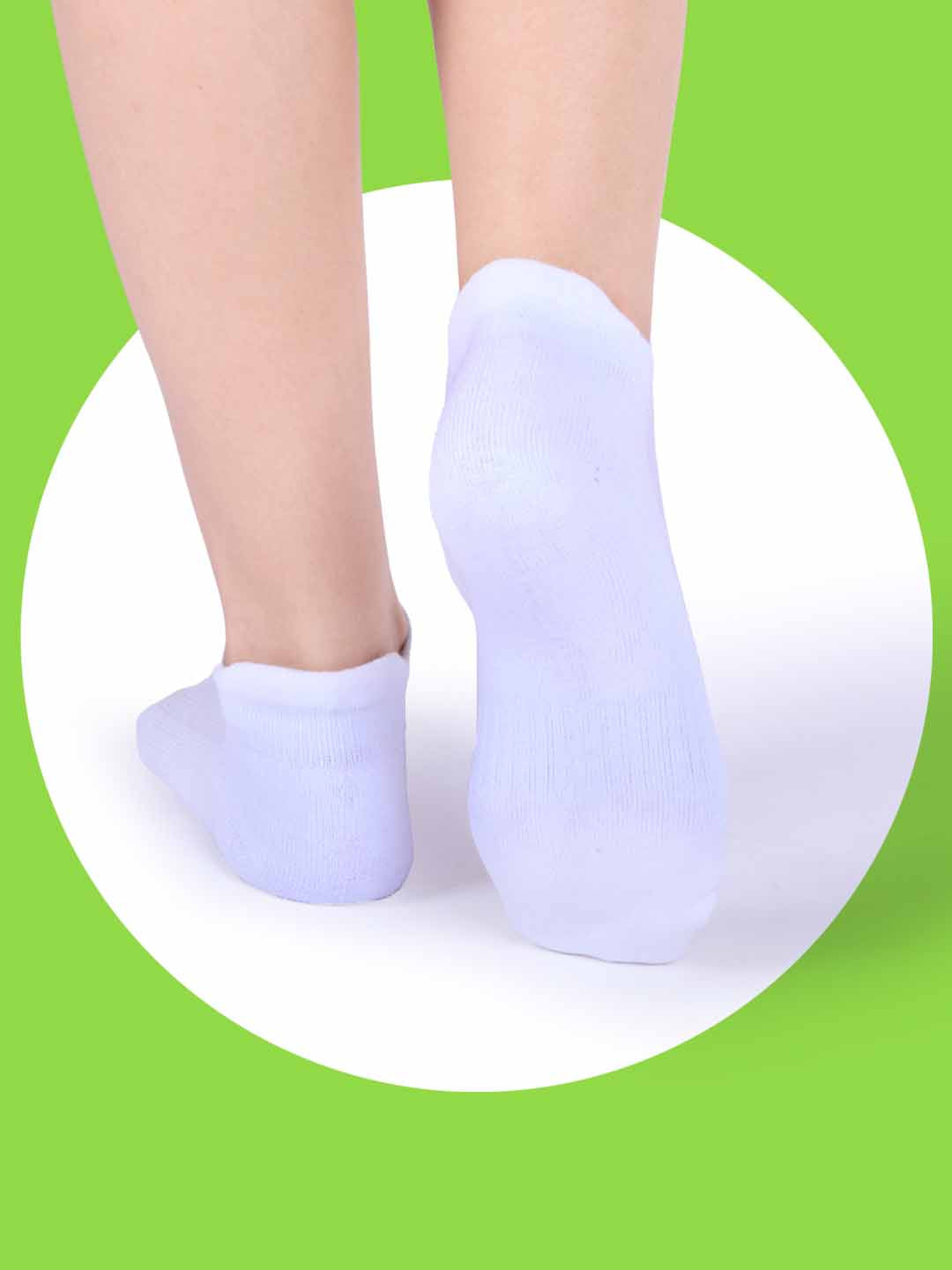 Socks Sutra by Macrowoman W-Series Women’s Sports Ankle Length Socks (Pack of 3) | Cotton Spandex Terry, Cushioned & Breathable