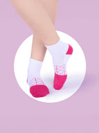 Socks Sutra by Macrowoman W-Series Women’s Sports Ankle Length Socks (Pack of 3) | Cotton Spandex Terry, Cushioned & Breathable  | MW3107