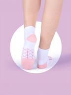Socks Sutra by Macrowoman W-Series Women’s Sports Ankle Length Socks (Pack of 3) | Cotton Spandex Terry, Cushioned & Breathable  | MW3107
