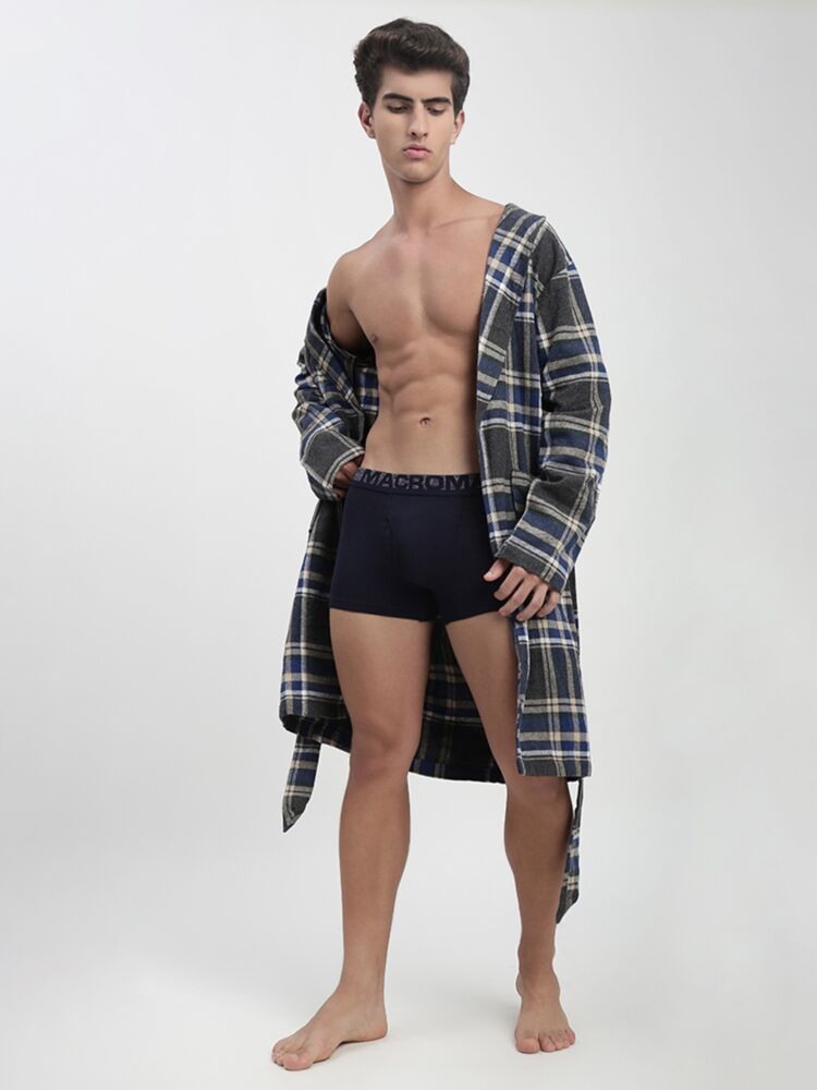 Men’s Cotton Spandex Mini Trunk – Front Fly, Breathable Fabric | M594