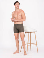 Compact Cotton Rib Solid Boxer Brief With Soft Inner Waistband And Neo Fresh Finish